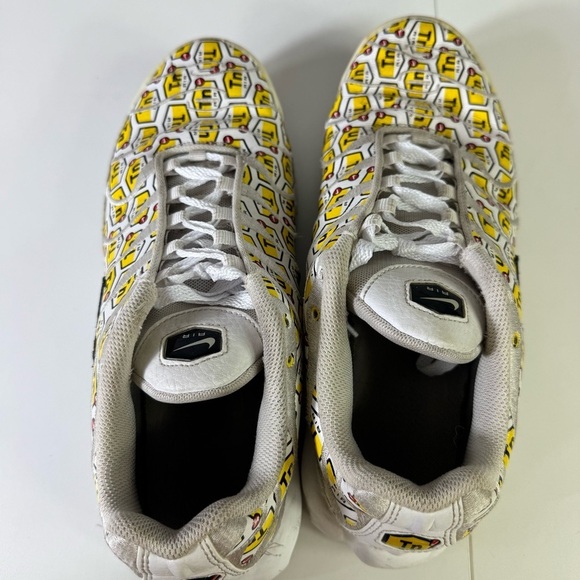Nike Air Max Plus QS TN air yellow all over print size 9.5 Athletic sneakers - Picture 4 of 7